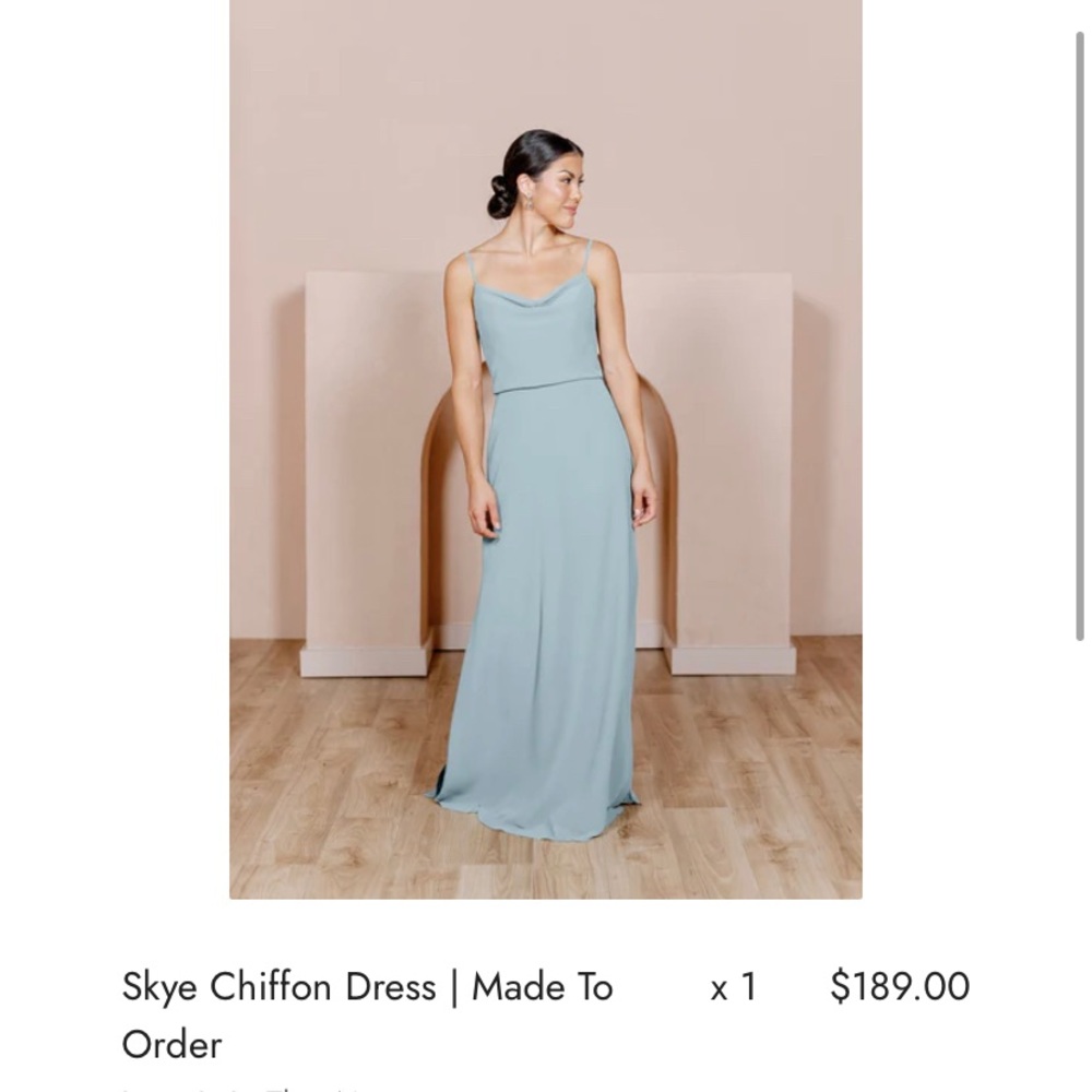 Revelry Sky Chiffon Dress Size 4